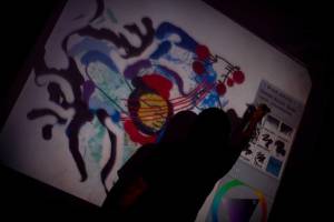 Chhan Dina painting on the virtual canvas Chhan Dina painting on the virtual canvas