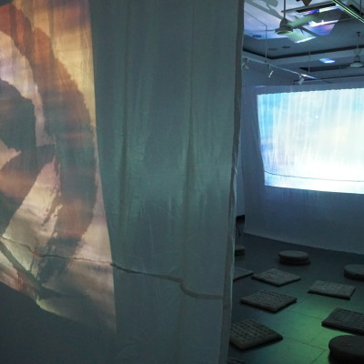 Ambient music spoken word poetry by Warren Daly and Scott Bywater. Meta House, Phnom Penh, Cambodia